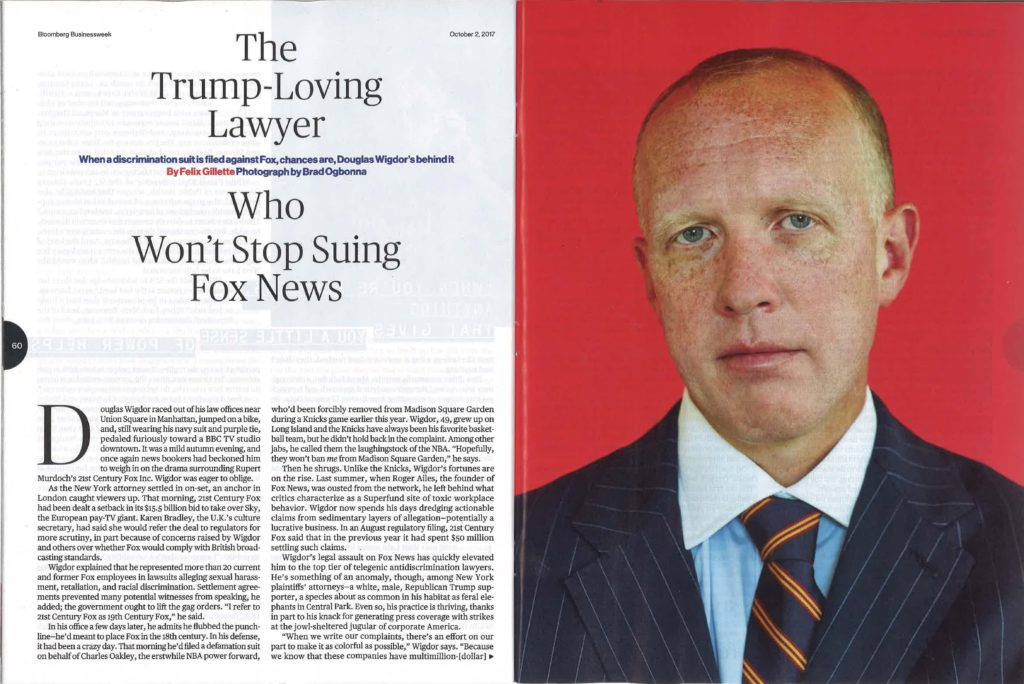 Doug Wigdor The Trump Loving Lawyer Who Won't Stop Suing Fox News Bloomberg Businessweek